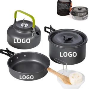 Camping Cookware Set Outdoor Cooking Kit With kettle